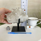 Super Quality Clear Quartz Cluster, Metal Stand, 5 lbs & 6.4" Tall 5495 - 0093 - Brazil GemsBrazil GemsSuper Quality Clear Quartz Cluster, Metal Stand, 5 lbs & 6.4" Tall 5495 - 0093Clusters on Fixed Bases5495 - 0093