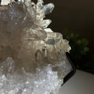 Super Quality Clear Quartz Cluster, Metal Stand, 5 lbs & 6.4" Tall 5495 - 0093 - Brazil GemsBrazil GemsSuper Quality Clear Quartz Cluster, Metal Stand, 5 lbs & 6.4" Tall 5495 - 0093Clusters on Fixed Bases5495 - 0093
