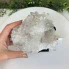 Super Quality Clear Quartz Cluster, Metal Stand, 5 lbs & 6.4" Tall 5495 - 0093 - Brazil GemsBrazil GemsSuper Quality Clear Quartz Cluster, Metal Stand, 5 lbs & 6.4" Tall 5495 - 0093Clusters on Fixed Bases5495 - 0093