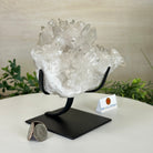 Super Quality Clear Quartz Cluster, Metal Stand, 5 lbs & 6.4" Tall 5495 - 0093 - Brazil GemsBrazil GemsSuper Quality Clear Quartz Cluster, Metal Stand, 5 lbs & 6.4" Tall 5495 - 0093Clusters on Fixed Bases5495 - 0093
