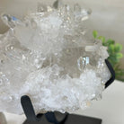 Super Quality Clear Quartz Cluster, Metal Stand, 5 lbs & 6.4" Tall 5495 - 0093 - Brazil GemsBrazil GemsSuper Quality Clear Quartz Cluster, Metal Stand, 5 lbs & 6.4" Tall 5495 - 0093Clusters on Fixed Bases5495 - 0093