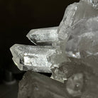 Super Quality Clear Quartz Cluster, Metal Stand, 6.1 lbs & 6.2" Tall 5495 - 0098 - Brazil GemsBrazil GemsSuper Quality Clear Quartz Cluster, Metal Stand, 6.1 lbs & 6.2" Tall 5495 - 0098Clusters on Fixed Bases5495 - 0098
