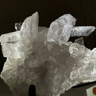 Super Quality Clear Quartz Cluster, Metal Stand, 6.1 lbs & 6.2" Tall 5495 - 0098 - Brazil GemsBrazil GemsSuper Quality Clear Quartz Cluster, Metal Stand, 6.1 lbs & 6.2" Tall 5495 - 0098Clusters on Fixed Bases5495 - 0098
