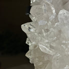 Super Quality Clear Quartz Cluster, Metal Stand, 6.1 lbs & 9.3" Tall 5495 - 0097 - Brazil GemsBrazil GemsSuper Quality Clear Quartz Cluster, Metal Stand, 6.1 lbs & 9.3" Tall 5495 - 0097Clusters on Fixed Bases5495 - 0097