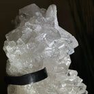 Super Quality Clear Quartz Cluster, Metal Stand, 6.1 lbs & 9.3" Tall 5495 - 0097 - Brazil GemsBrazil GemsSuper Quality Clear Quartz Cluster, Metal Stand, 6.1 lbs & 9.3" Tall 5495 - 0097Clusters on Fixed Bases5495 - 0097