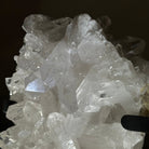 Super Quality Clear Quartz Cluster, Metal Stand, 6.1 lbs & 9.3" Tall 5495 - 0097 - Brazil GemsBrazil GemsSuper Quality Clear Quartz Cluster, Metal Stand, 6.1 lbs & 9.3" Tall 5495 - 0097Clusters on Fixed Bases5495 - 0097