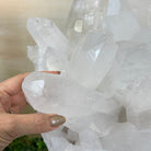 Super Quality Clear Quartz Cluster, Metal Stand, 63.9 lbs & 18.6" Tall 5495 - 0102 - Brazil GemsBrazil GemsSuper Quality Clear Quartz Cluster, Metal Stand, 63.9 lbs & 18.6" Tall 5495 - 0102Clusters on Fixed Bases5495 - 0102