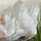 Super Quality Clear Quartz Cluster, Metal Stand, 63.9 lbs & 18.6" Tall 5495 - 0102 - Brazil GemsBrazil GemsSuper Quality Clear Quartz Cluster, Metal Stand, 63.9 lbs & 18.6" Tall 5495 - 0102Clusters on Fixed Bases5495 - 0102