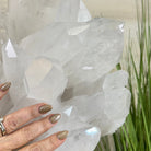 Super Quality Clear Quartz Cluster, Metal Stand, 63.9 lbs & 18.6" Tall 5495 - 0102 - Brazil GemsBrazil GemsSuper Quality Clear Quartz Cluster, Metal Stand, 63.9 lbs & 18.6" Tall 5495 - 0102Clusters on Fixed Bases5495 - 0102