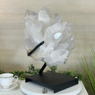 Super Quality Clear Quartz Cluster, Metal Stand, 63.9 lbs & 18.6" Tall 5495 - 0102 - Brazil GemsBrazil GemsSuper Quality Clear Quartz Cluster, Metal Stand, 63.9 lbs & 18.6" Tall 5495 - 0102Clusters on Fixed Bases5495 - 0102
