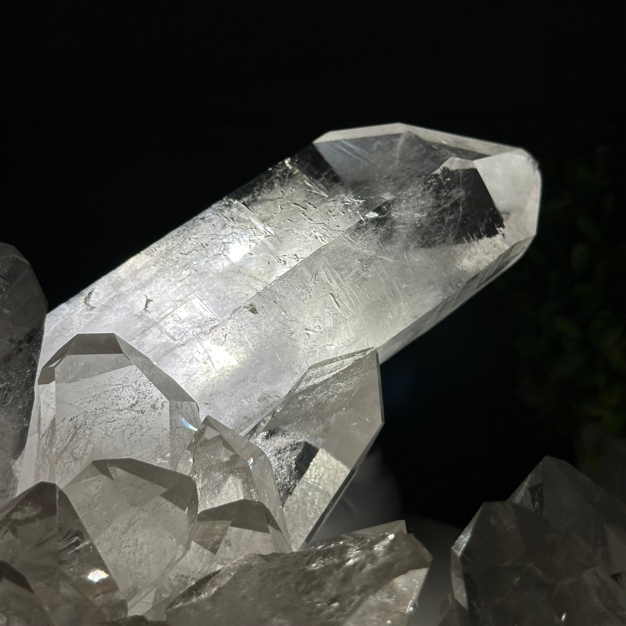 Super Quality Clear Quartz Crystal Cluster 20.5 lbs & 8.3" Tall Model #5494-0010 by Brazil Gems® - Brazil GemsBrazil GemsSuper Quality Clear Quartz Crystal Cluster 20.5 lbs & 8.3" Tall Model #5494-0010 by Brazil Gems®Clusters With Natural Bases5494-0010