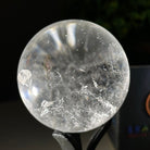 Super Quality Clear Quartz Sphere on a Metal Base, 0.4 lbs & 4.6" Tall #5631 - 0013 - Brazil GemsBrazil GemsSuper Quality Clear Quartz Sphere on a Metal Base, 0.4 lbs & 4.6" Tall #5631 - 0013Spheres5631 - 0013