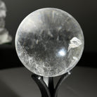 Super Quality Clear Quartz Sphere on a Metal Base, 0.4 lbs & 4.6" Tall #5631 - 0013 - Brazil GemsBrazil GemsSuper Quality Clear Quartz Sphere on a Metal Base, 0.4 lbs & 4.6" Tall #5631 - 0013Spheres5631 - 0013