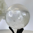 Super Quality Clear Quartz Sphere on a Metal Base, 0.4 lbs & 4.6" Tall #5631 - 0013 - Brazil GemsBrazil GemsSuper Quality Clear Quartz Sphere on a Metal Base, 0.4 lbs & 4.6" Tall #5631 - 0013Spheres5631 - 0013