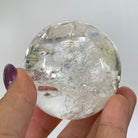 Super Quality Clear Quartz Sphere on a Metal Base, 0.6 lbs & 4.9" Tall #5631 - 0014 - Brazil GemsBrazil GemsSuper Quality Clear Quartz Sphere on a Metal Base, 0.6 lbs & 4.9" Tall #5631 - 0014Spheres5631 - 0014