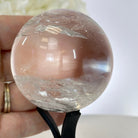 Super Quality Clear Quartz Sphere on a Metal Base, 0.7 lbs & 5" Tall #5631 - 0015 - Brazil GemsBrazil GemsSuper Quality Clear Quartz Sphere on a Metal Base, 0.7 lbs & 5" Tall #5631 - 0015Spheres5631 - 0015