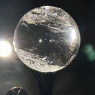 Super Quality Clear Quartz Sphere on a Metal Base, 0.7 lbs & 5" Tall #5631 - 0015 - Brazil GemsBrazil GemsSuper Quality Clear Quartz Sphere on a Metal Base, 0.7 lbs & 5" Tall #5631 - 0015Spheres5631 - 0015