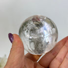 Super Quality Clear Quartz Sphere on a Metal Base, 0.7 lbs & 5.1" Tall #5631 - 0016 - Brazil GemsBrazil GemsSuper Quality Clear Quartz Sphere on a Metal Base, 0.7 lbs & 5.1" Tall #5631 - 0016Spheres5631 - 0016