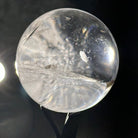 Super Quality Clear Quartz Sphere on a Metal Base, 0.7 lbs & 5.1" Tall #5631 - 0016 - Brazil GemsBrazil GemsSuper Quality Clear Quartz Sphere on a Metal Base, 0.7 lbs & 5.1" Tall #5631 - 0016Spheres5631 - 0016