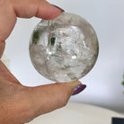 Super Quality Clear Quartz Sphere on a Metal Base, 0.8 lbs & 5.1" Tall #5631 - 0017 - Brazil GemsBrazil GemsSuper Quality Clear Quartz Sphere on a Metal Base, 0.8 lbs & 5.1" Tall #5631 - 0017Spheres5631 - 0017