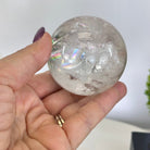 Super Quality Clear Quartz Sphere on a Metal Base, 0.8 lbs & 5.1" Tall #5631 - 0017 - Brazil GemsBrazil GemsSuper Quality Clear Quartz Sphere on a Metal Base, 0.8 lbs & 5.1" Tall #5631 - 0017Spheres5631 - 0017