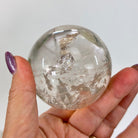 Super Quality Clear Quartz Sphere on a Metal Base, 0.9 lbs & 5.3" Tall #5631 - 0019 - Brazil GemsBrazil GemsSuper Quality Clear Quartz Sphere on a Metal Base, 0.9 lbs & 5.3" Tall #5631 - 0019Spheres5631 - 0019