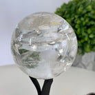 Super Quality Clear Quartz Sphere on a Metal Base, 1 lb & 5.4" Tall #5631 - 0020 - Brazil GemsBrazil GemsSuper Quality Clear Quartz Sphere on a Metal Base, 1 lb & 5.4" Tall #5631 - 0020Spheres5631 - 0020