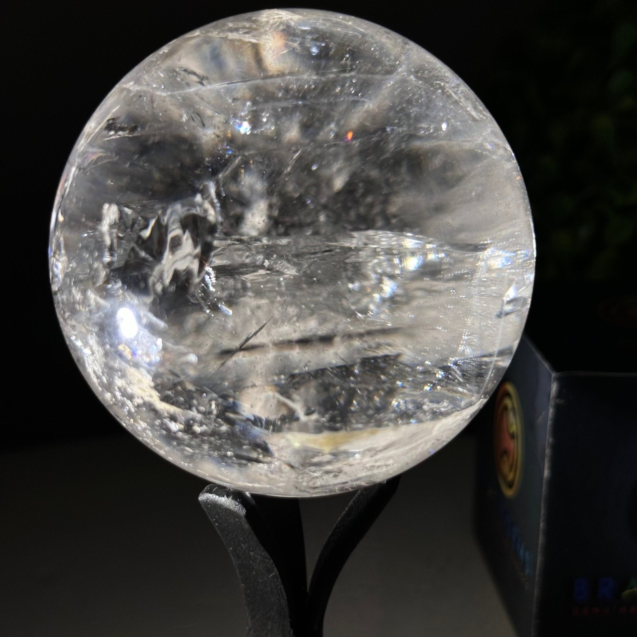Clear Quartz Sphere on a Base Model #5631-0020 by Brazil Clear Quartz Sphere on a Base Model #5631-0020 by Brazil