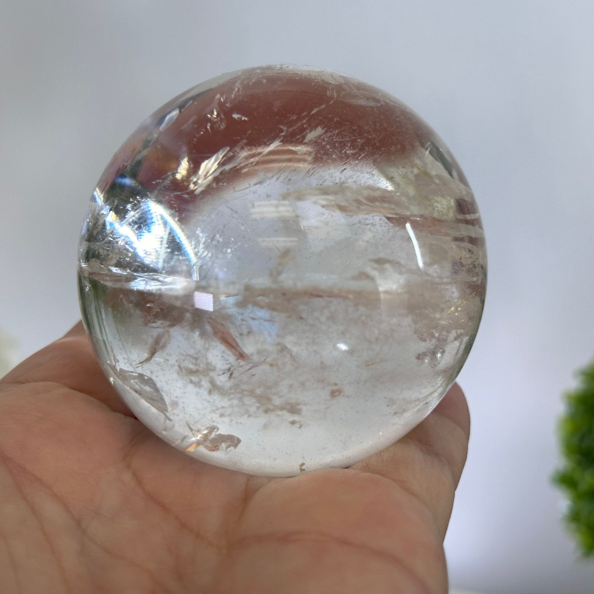 Clear Quartz Sphere on a Base Model #5631-0020 by Brazil
