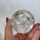 Super Quality Clear Quartz Sphere on a Metal Base, 1 lb & 5.4" Tall #5631 - 0020 - Brazil GemsBrazil GemsSuper Quality Clear Quartz Sphere on a Metal Base, 1 lb & 5.4" Tall #5631 - 0020Spheres5631 - 0020