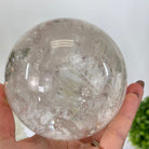 Super Quality Clear Quartz Sphere on a Metal Base 3.8 lbs & 5.2" Tall #5631 - 0031 - Brazil GemsBrazil GemsSuper Quality Clear Quartz Sphere on a Metal Base 3.8 lbs & 5.2" Tall #5631 - 0031Spheres5631 - 0031