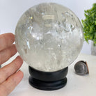 Super Quality Clear Quartz Sphere on a Metal Base 3.8 lbs & 5.2" Tall #5631 - 0031 - Brazil GemsBrazil GemsSuper Quality Clear Quartz Sphere on a Metal Base 3.8 lbs & 5.2" Tall #5631 - 0031Spheres5631 - 0031