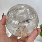 Super Quality Clear Quartz Sphere on a Metal Base 3.8 lbs & 7.5" Tall #5631 - 0030 - Brazil GemsBrazil GemsSuper Quality Clear Quartz Sphere on a Metal Base 3.8 lbs & 7.5" Tall #5631 - 0030Spheres5631 - 0030