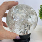 Super Quality Clear Quartz Sphere on a Metal Base 3.8 lbs & 7.5" Tall #5631 - 0030 - Brazil GemsBrazil GemsSuper Quality Clear Quartz Sphere on a Metal Base 3.8 lbs & 7.5" Tall #5631 - 0030Spheres5631 - 0030