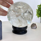 Super Quality Clear Quartz Sphere on a Metal Base 3.8 lbs & 7.5" Tall #5631 - 0030 - Brazil GemsBrazil GemsSuper Quality Clear Quartz Sphere on a Metal Base 3.8 lbs & 7.5" Tall #5631 - 0030Spheres5631 - 0030