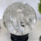 Super Quality Clear Quartz Sphere on a Metal Base 3.8 lbs & 7.5" Tall #5631 - 0030 - Brazil GemsBrazil GemsSuper Quality Clear Quartz Sphere on a Metal Base 3.8 lbs & 7.5" Tall #5631 - 0030Spheres5631 - 0030