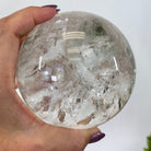 Super Quality Clear Quartz Sphere on a Metal Base 3.8 lbs & 7.5" Tall #5631 - 0030 - Brazil GemsBrazil GemsSuper Quality Clear Quartz Sphere on a Metal Base 3.8 lbs & 7.5" Tall #5631 - 0030Spheres5631 - 0030