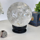 Super Quality Clear Quartz Sphere on a Metal Base 3.8 lbs & 7.5" Tall #5631 - 0030 - Brazil GemsBrazil GemsSuper Quality Clear Quartz Sphere on a Metal Base 3.8 lbs & 7.5" Tall #5631 - 0030Spheres5631 - 0030