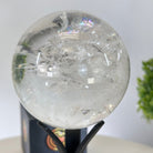 Super Quality Clear Quartz Sphere on Metal Base 1.7 lbs & 7.1" Tall #5631 - 0023 - Brazil GemsBrazil GemsSuper Quality Clear Quartz Sphere on Metal Base 1.7 lbs & 7.1" Tall #5631 - 0023Spheres5631 - 0023