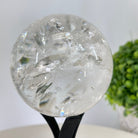 Super Quality Clear Quartz Sphere on Metal Base 1.7 lbs & 7.1" Tall #5631 - 0023 - Brazil GemsBrazil GemsSuper Quality Clear Quartz Sphere on Metal Base 1.7 lbs & 7.1" Tall #5631 - 0023Spheres5631 - 0023