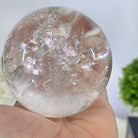 Super Quality Clear Quartz Sphere on Metal Base 1.7 lbs & 7.1" Tall #5631 - 0023 - Brazil GemsBrazil GemsSuper Quality Clear Quartz Sphere on Metal Base 1.7 lbs & 7.1" Tall #5631 - 0023Spheres5631 - 0023