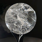 Super Quality Clear Quartz Sphere on Metal Base 1.7 lbs & 7.1" Tall #5631 - 0023 - Brazil GemsBrazil GemsSuper Quality Clear Quartz Sphere on Metal Base 1.7 lbs & 7.1" Tall #5631 - 0023Spheres5631 - 0023