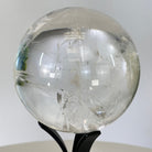 Super Quality Clear Quartz Sphere on Metal Base 2.1 lbs & 7.2" Tall #5631 - 0025 - Brazil GemsBrazil GemsSuper Quality Clear Quartz Sphere on Metal Base 2.1 lbs & 7.2" Tall #5631 - 0025Spheres5631 - 0025