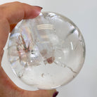 Super Quality Clear Quartz Sphere on Metal Base 2.1 lbs & 7.2" Tall #5631 - 0025 - Brazil GemsBrazil GemsSuper Quality Clear Quartz Sphere on Metal Base 2.1 lbs & 7.2" Tall #5631 - 0025Spheres5631 - 0025