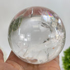 Super Quality Clear Quartz Sphere on Metal Base 2.1 lbs & 7.2" Tall #5631 - 0025 - Brazil GemsBrazil GemsSuper Quality Clear Quartz Sphere on Metal Base 2.1 lbs & 7.2" Tall #5631 - 0025Spheres5631 - 0025