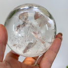 Super Quality Clear Quartz Sphere on Metal Base 2.2 lbs & 7.3" Tall #5631 - 0027 - Brazil GemsBrazil GemsSuper Quality Clear Quartz Sphere on Metal Base 2.2 lbs & 7.3" Tall #5631 - 0027Spheres5631 - 0027