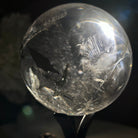 Super Quality Clear Quartz Sphere on Metal Base 2.2 lbs & 7.3" Tall #5631 - 0027 - Brazil GemsBrazil GemsSuper Quality Clear Quartz Sphere on Metal Base 2.2 lbs & 7.3" Tall #5631 - 0027Spheres5631 - 0027