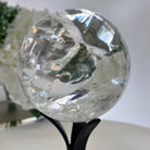 Super Quality Clear Quartz Sphere on Metal Base 2.2 lbs & 7.4" Tall #5631 - 0026 - Brazil GemsBrazil GemsSuper Quality Clear Quartz Sphere on Metal Base 2.2 lbs & 7.4" Tall #5631 - 0026Spheres5631 - 0026