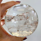 Super Quality Clear Quartz Sphere on Metal Base 2.2 lbs & 7.4" Tall #5631 - 0026 - Brazil GemsBrazil GemsSuper Quality Clear Quartz Sphere on Metal Base 2.2 lbs & 7.4" Tall #5631 - 0026Spheres5631 - 0026