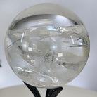 Super Quality Clear Quartz Sphere on Metal Base 2.2 lbs & 7.4" Tall #5631 - 0026 - Brazil GemsBrazil GemsSuper Quality Clear Quartz Sphere on Metal Base 2.2 lbs & 7.4" Tall #5631 - 0026Spheres5631 - 0026